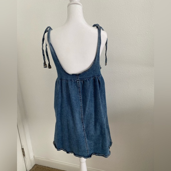 Babydoll Denim Dress M - Picture 3 of 7